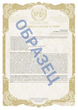 Образец Приложение к СТО 01.064.00220722.2-2020 Талнах Сертификат СТО 01.064.00220722.2-2020 